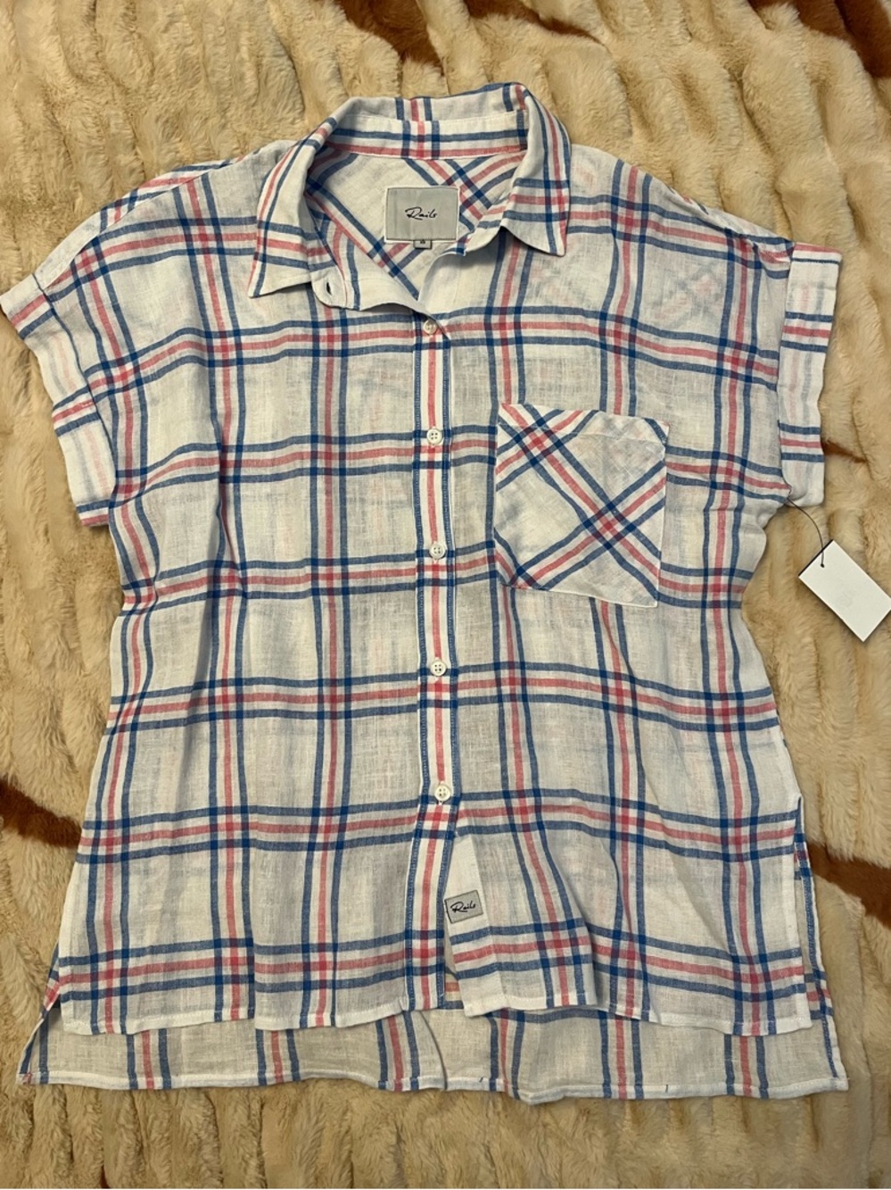 NWT Rails Whitney Cute Plaid Shirt XS